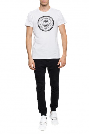 T-shirt with a printed logo, zdjęcie 2 T-shirt with a printed logo od Balmain